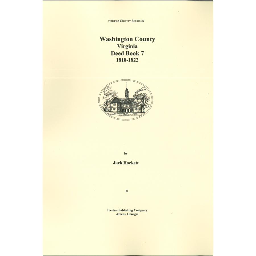 Washington County, Virginia Deed Book 7, 1818-1822
