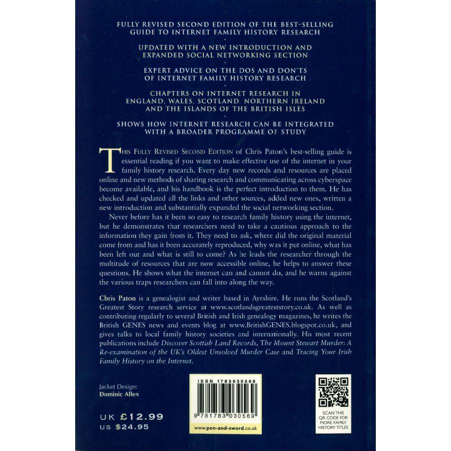 Tracing Your Family History On The Internet - A Guide for Family Historians, Second Edition back cover