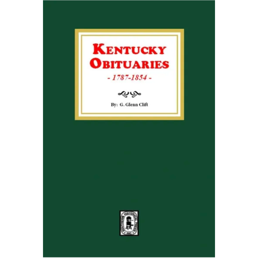 Kentucky Obituaries, 1787-1854