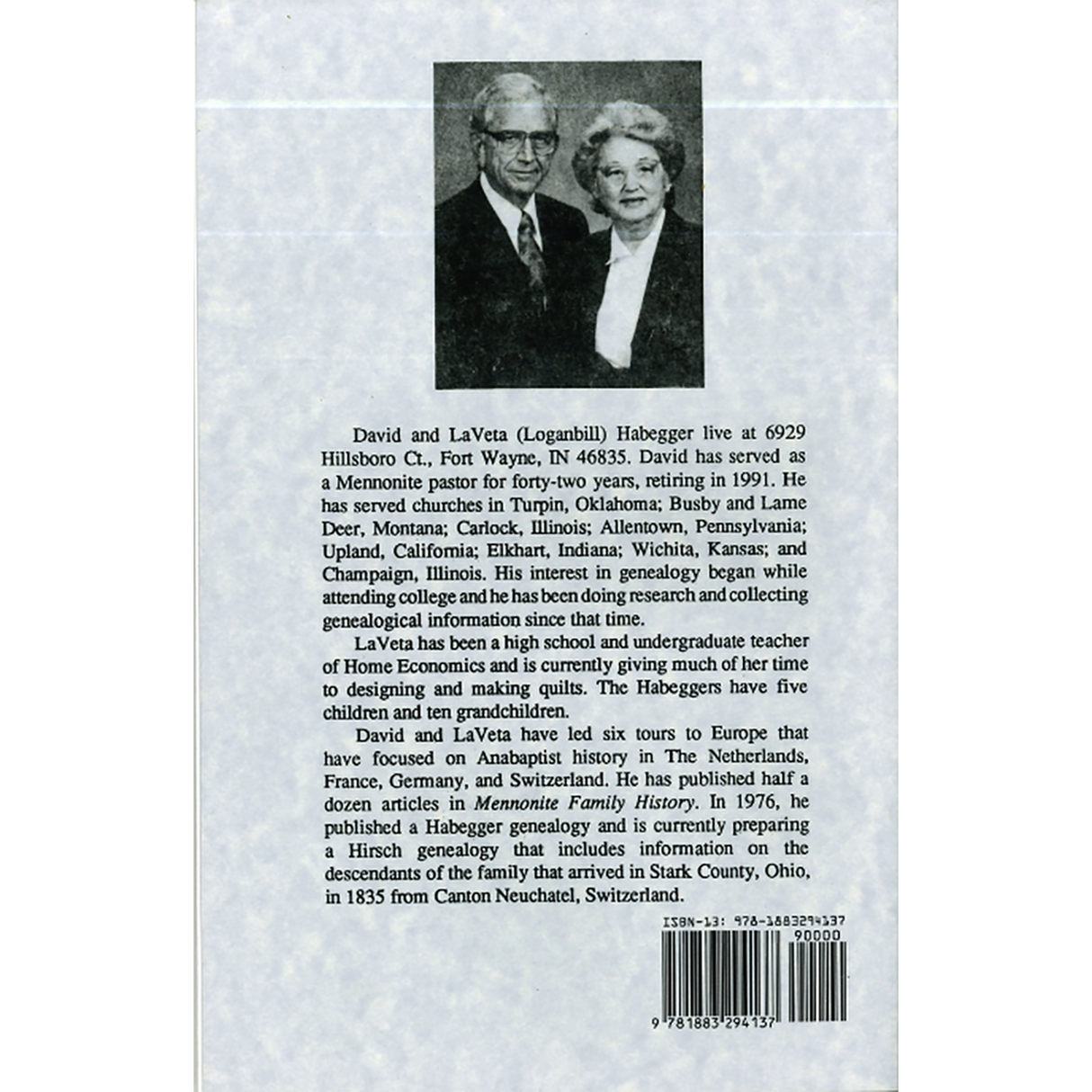 The Lehman Families of Langnau, Switzerland back cover
