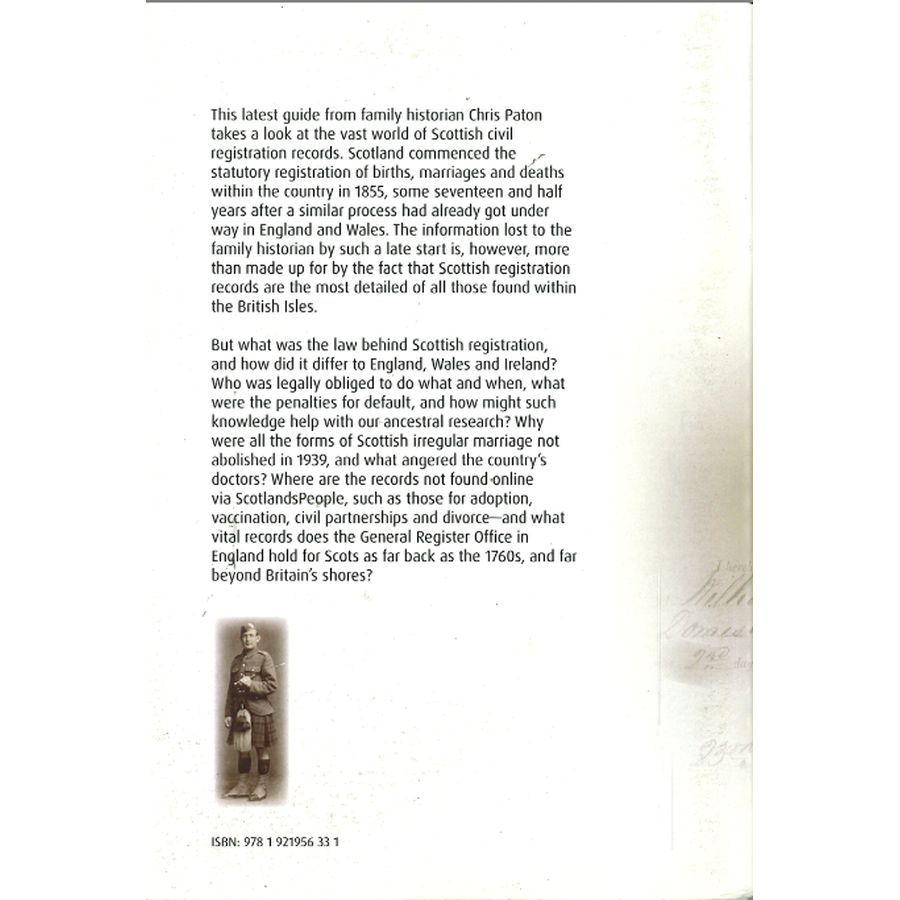 Discover Scottish Civil Registration Records back cover
