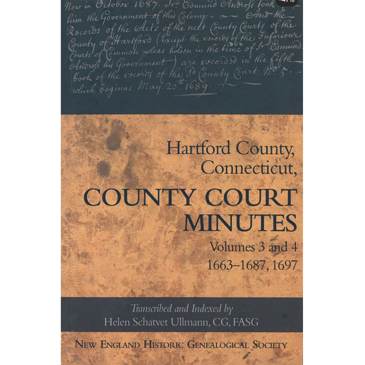 Hartford County, Connecticut, Court Minutes, Volumes 3 and 4