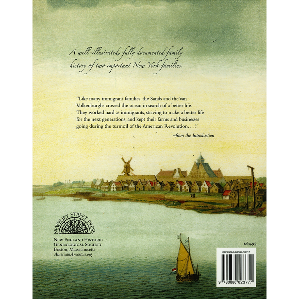 Ancestors and Descendants of Robert Alfred Sands and Kate Van Volkenburgh: Enduring Relations back cover