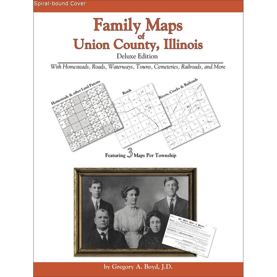 Family Maps of Union County, Illinois (Spiral book cover)