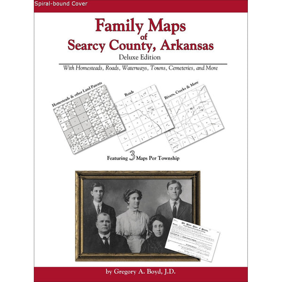 Family Maps of Searcy County, Arkansas (Spiral book cover)