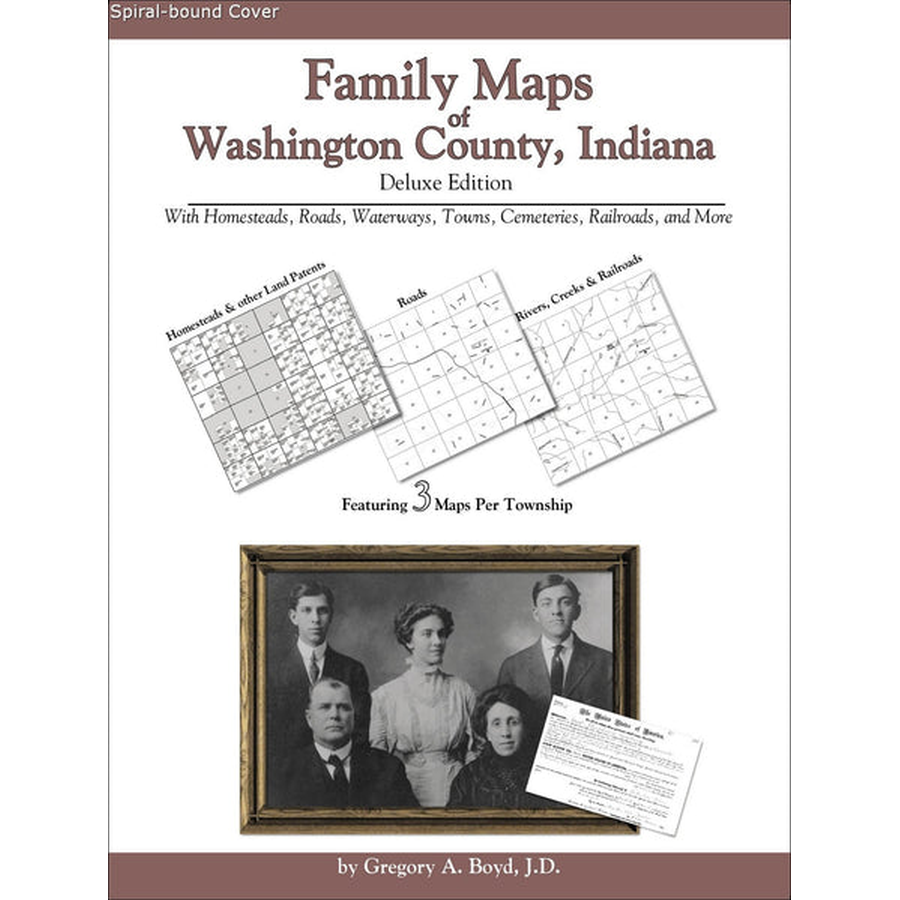 Family Maps of Washington County, Indiana (Spiral book cover)