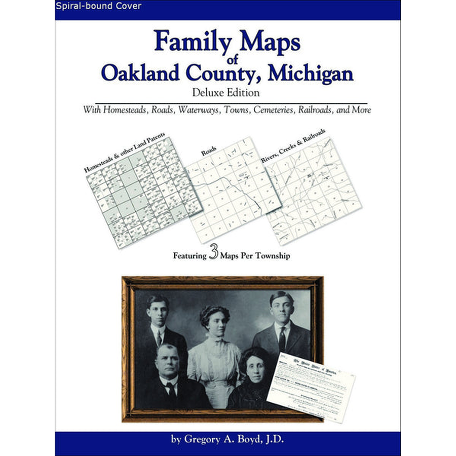 Family Maps of Oakland County, Michigan (Spiral book cover)