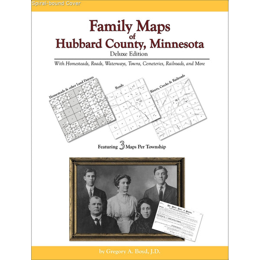 Family Maps of Hubbard County, Minnesota (Spiral book cover)