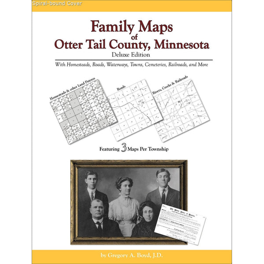 Family Maps of Otter Tail County, Minnesota (Spiral book cover)