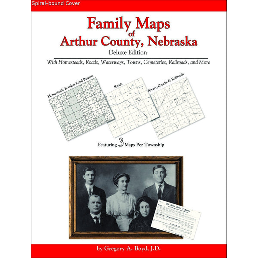 Family Maps of Arthur County, Nebraska (Spiral book cover)