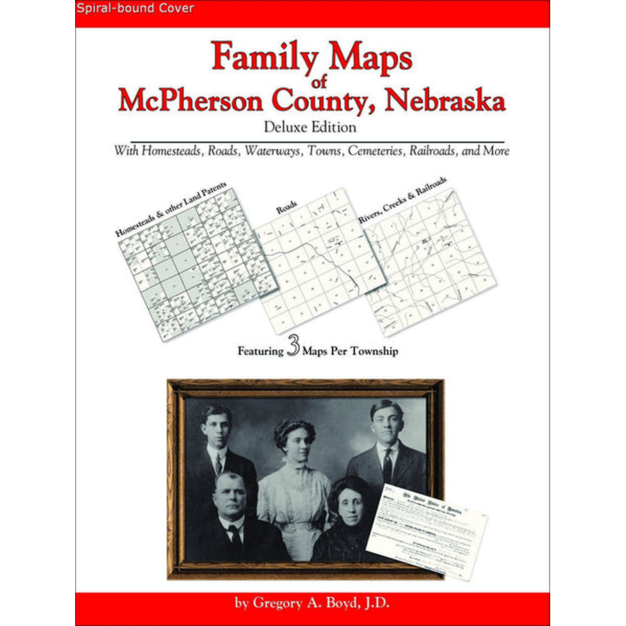 Family Maps of McPherson County, Nebraska (Spiral book cover)
