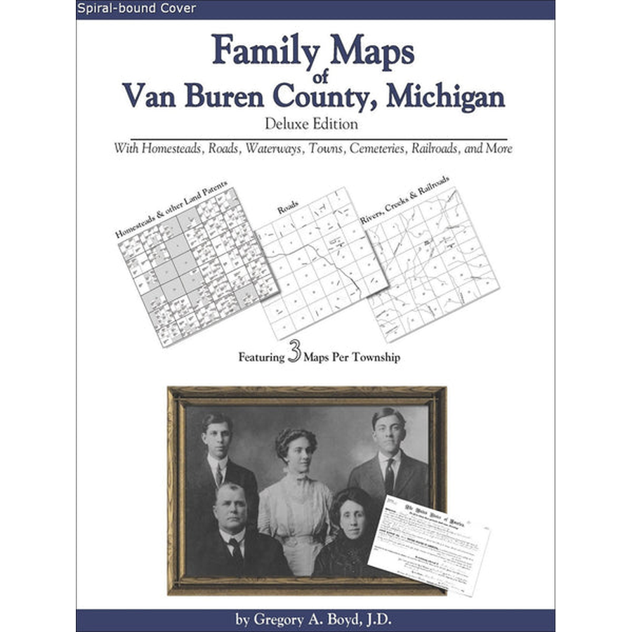 Family Maps of Van Buren County, Michigan (Spiral book cover)