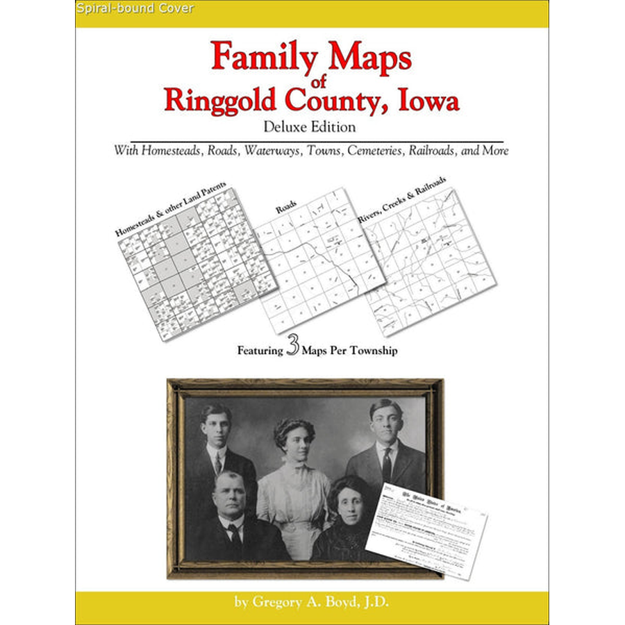 Family Maps of Ringgold County, Iowa (Spiral book cover)