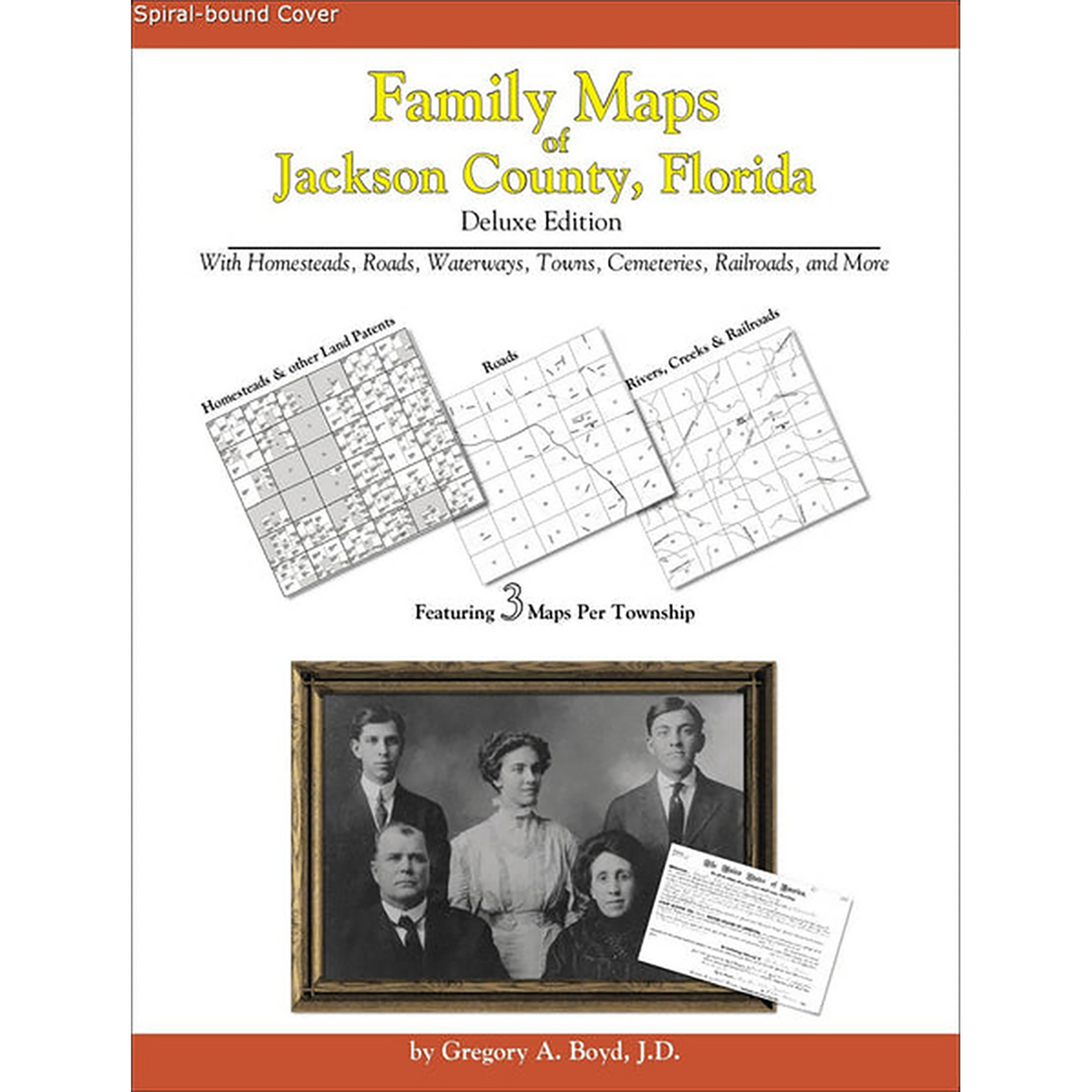 Family Maps of Jackson County, Florida (Spiral book cover)