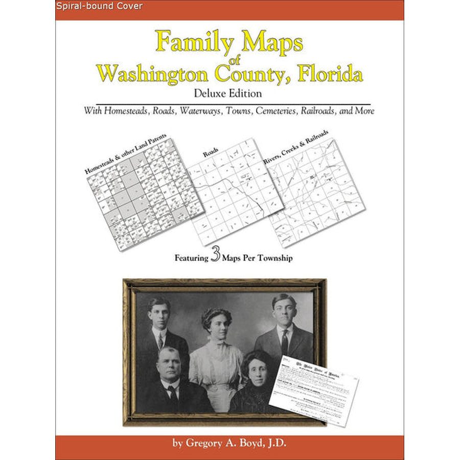 Family Maps of Washington County, Florida (Spiral book cover)
