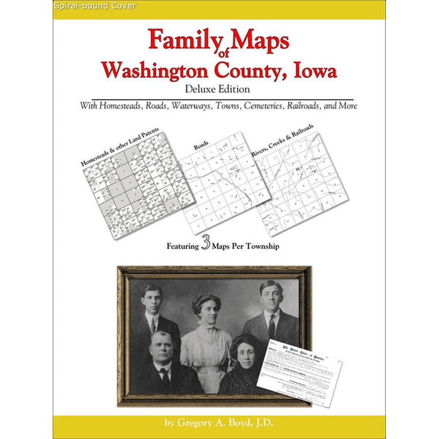 Family Maps of Washington County, Iowa (Spiral book cover)