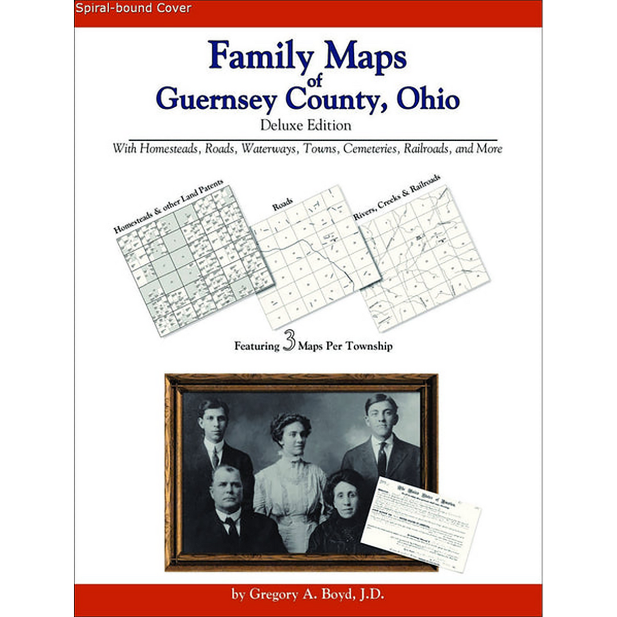 Family Maps of Guernsey County, Ohio (Spiral book cover)