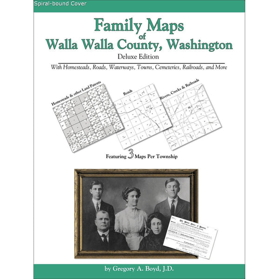 Family Maps of Walla Walla County, Washington (Spiral book cover)