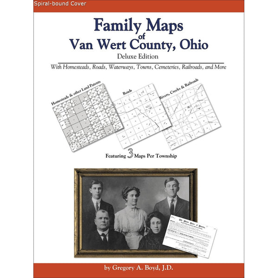 Family Maps of Van Wert County, Ohio (Spiral book cover)