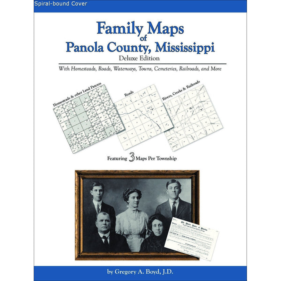 Family Maps of Panola County, Mississippi (Spiral book cover)