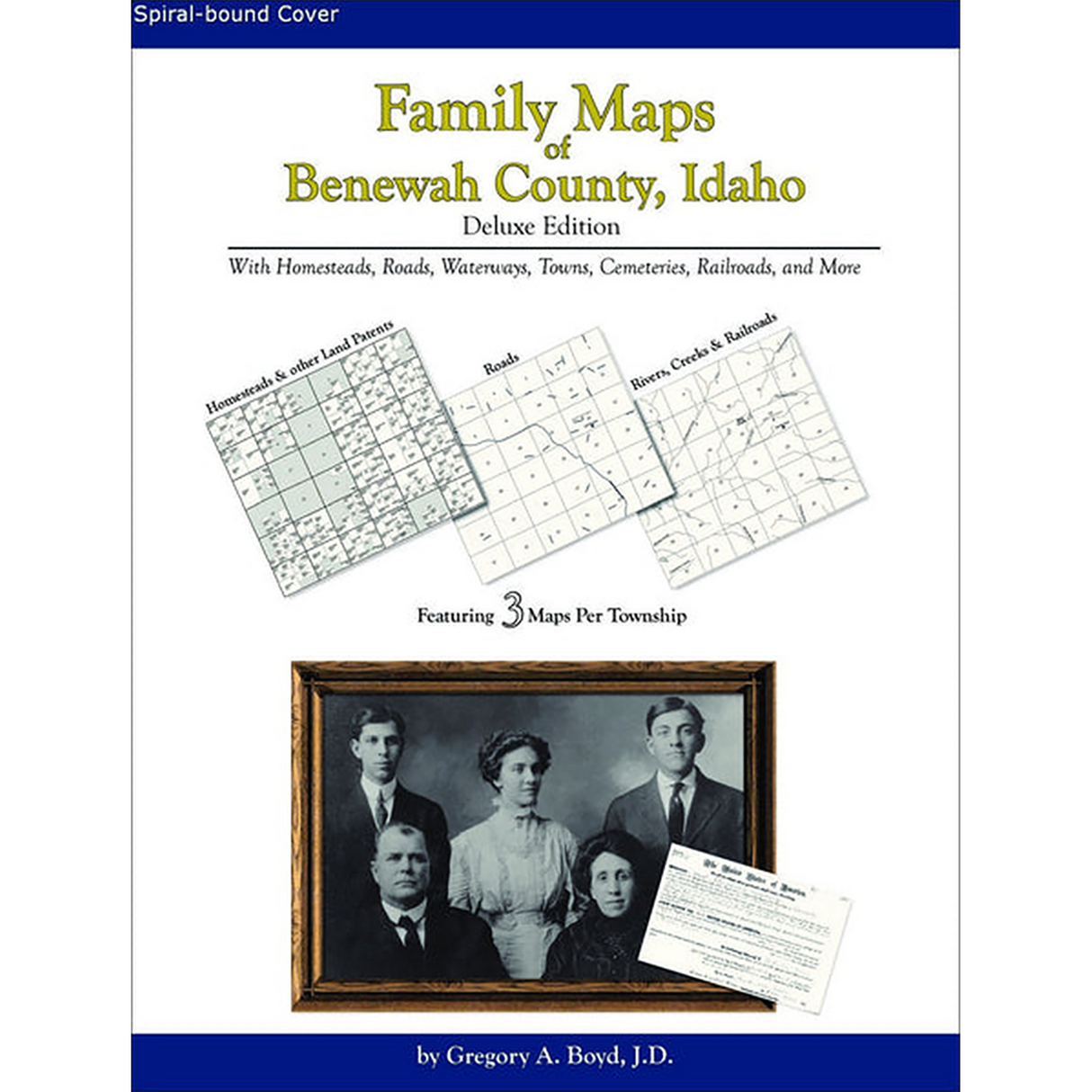 Family Maps of Benewah County, Idaho (Spiral book cover)