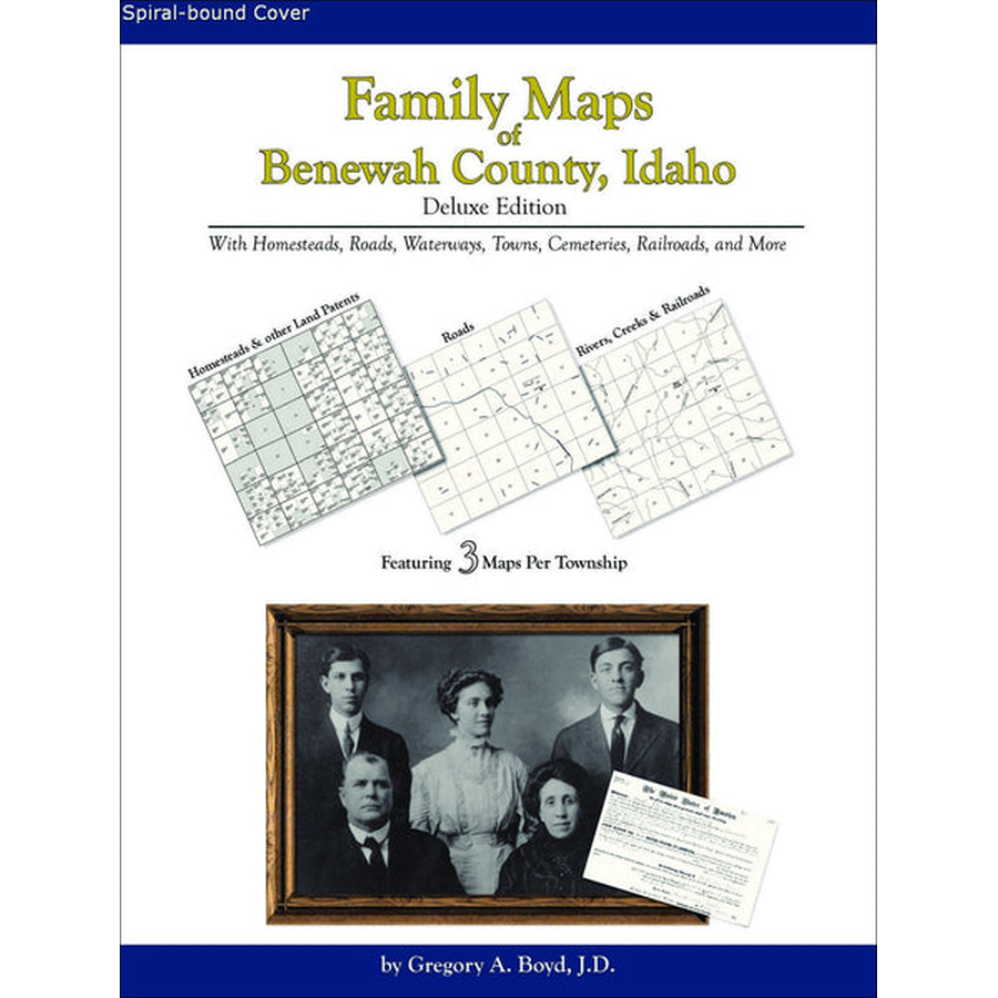 Family Maps of Benewah County, Idaho (Spiral book cover)
