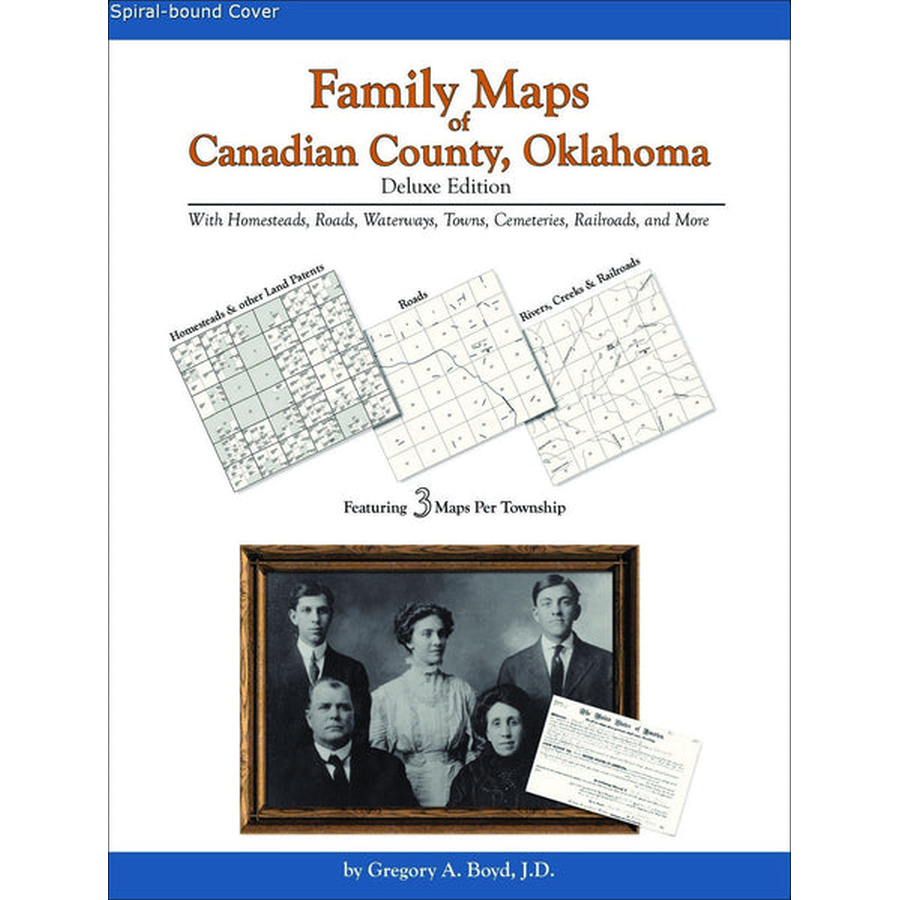 Family Maps of Canadian County, Oklahoma (Spiral book cover)