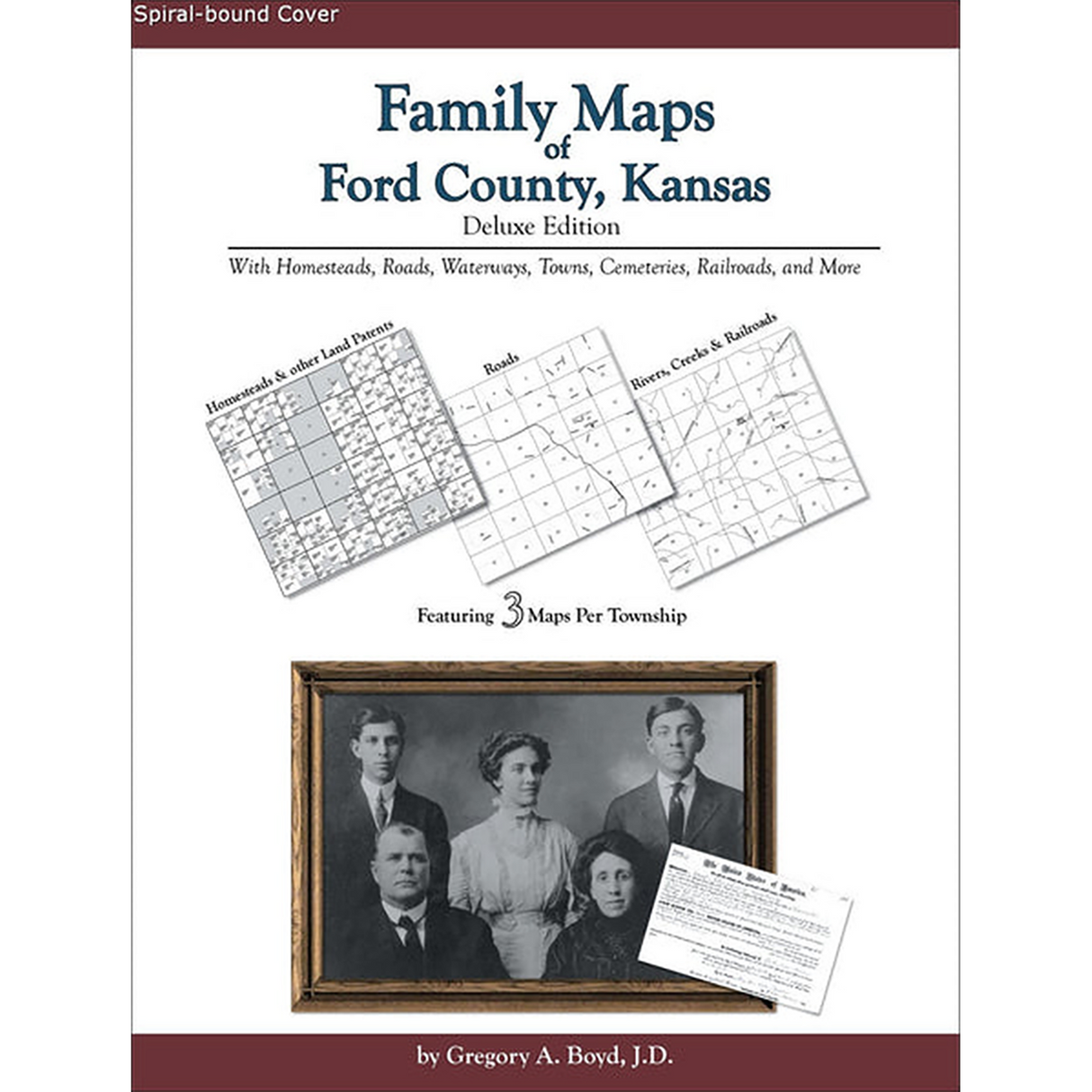 Family Maps of Ford County, Kansas (Spiral book cover)