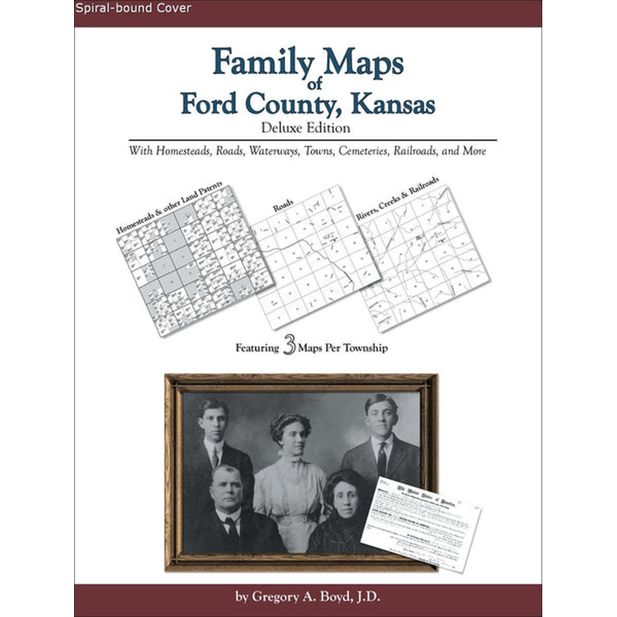 Family Maps of Ford County, Kansas (Spiral book cover)