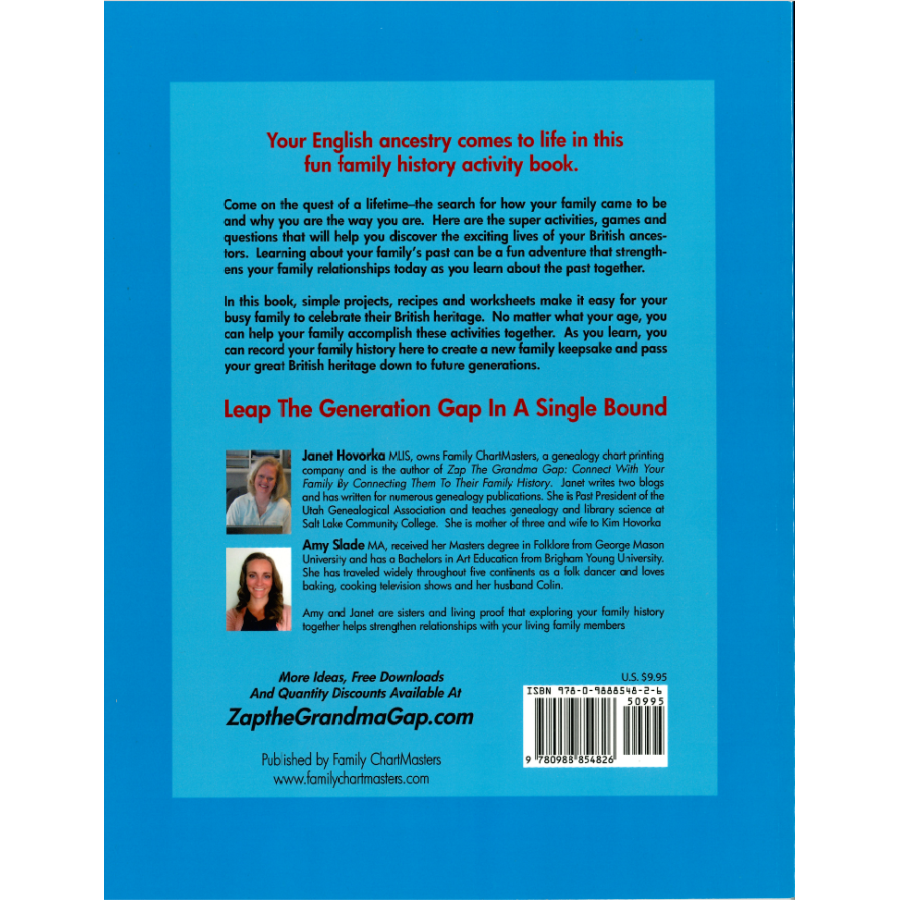 My British Ancestor Activity Book back cover