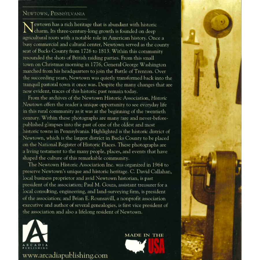Historic Newtown back cover