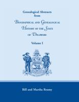 Genealogical Abstracts from Biographical and Genealogical History of the State of Delaware