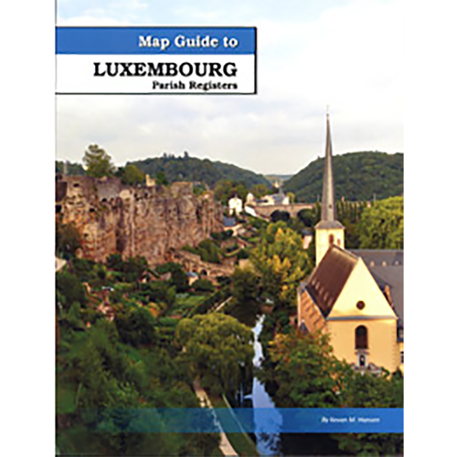 Map Guide to Luxembourg Parish Registers