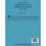 Cabell County, Virginia/West Virginia Superior Court Records, 1843-1848 back cover