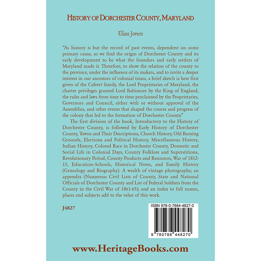 History of Dorchester County, Maryland