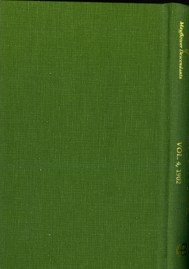 The Mayflower Descendant, Volume 4, 1902 [cloth]