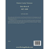 Marion County, Tennessee Deed Book B, 1827-1830