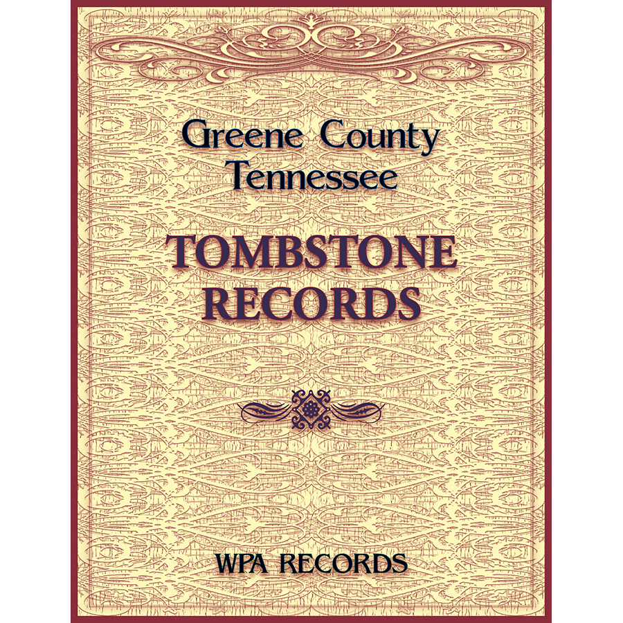 Greene County, Tennessee Tombstone Records