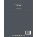 Putnam County, Tennessee Circuit Court Minutes, 1842-1856 back cover