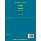 Dyer County, Tennessee Wills, Volume A, 1853-1893