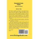 Shenandoah County, Virginia: The 1870 Census back cover