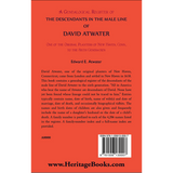 The Descendants in the Male Line of David Atwater back cover