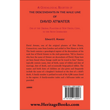 The Descendants in the Male Line of David Atwater back cover