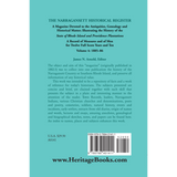 The Narragansett Historical Register, Volume 4 back cover