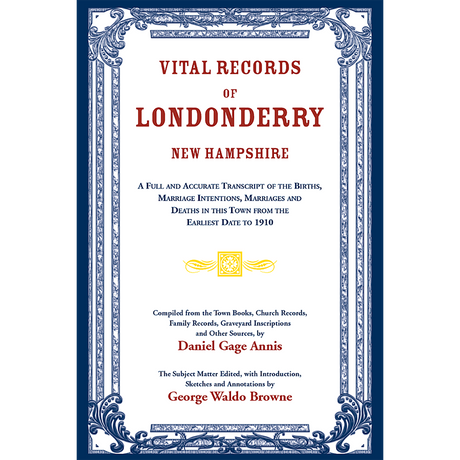 Vital Records of Londonderry, New Hampshire