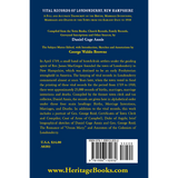 Vital Records of Londonderry, New Hampshire back cover