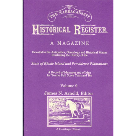 The Narragansett Historical Register, Volume 9