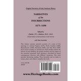 Narratives of the Insurrections, 1675-1690 back cover