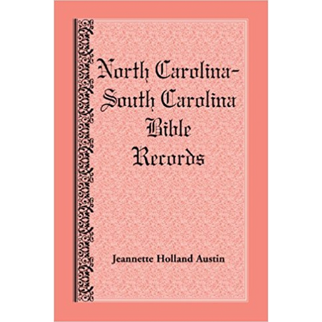 North Carolina-South Carolina Bible Records