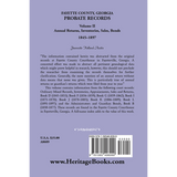 Fayette County, Georgia Probate Records: Volume II, Annual Returns, Inventories, Sales, Bonds, 1845-1897 back cover